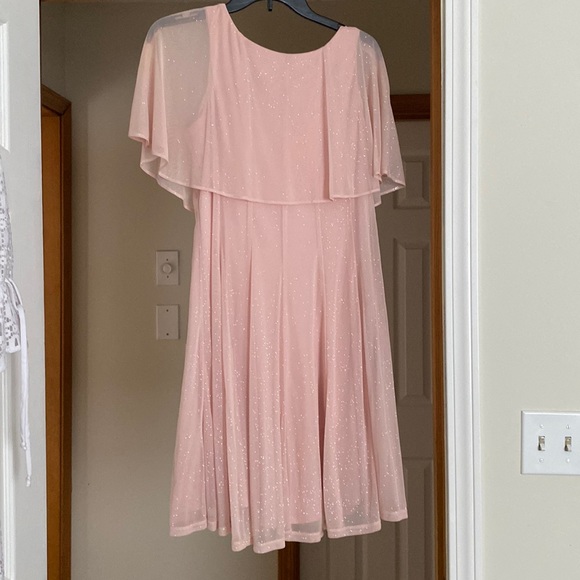 J Taylor rose gold dress with sparkles - Picture 1 of 3